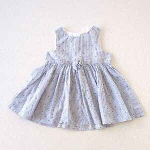H&M Light Blue Striped Kids Dress